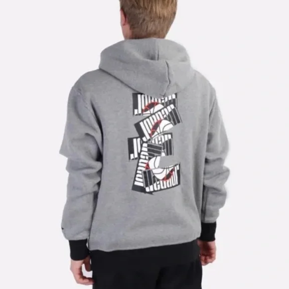 Air Jordan Sport DNA Fleece Hoodie Grey/Multicolored New Men's Size M